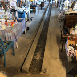 Gulvet der skal hugges op