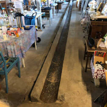 Gulvet der skal hugges op